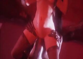 Closeup 3D zoophile video with a tight asshole getting ruined for real