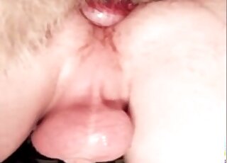 Pale-assed male zoophile enjoying gay bestiality with twists and turns