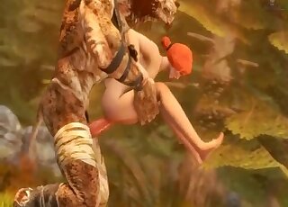 Animated zoo porn - Giant beast is vigorously drilling redhead