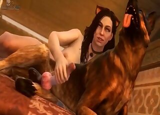 Yennefer from the Witcher turns out to be a wild zoophile whore