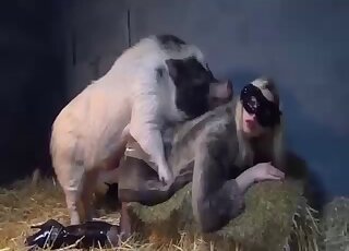 Black stockings babe is enjoying doggystyle banging with orgasms