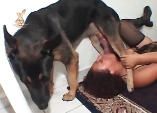 Fun movie showing a dark-haired lady that goes pussy to mouth