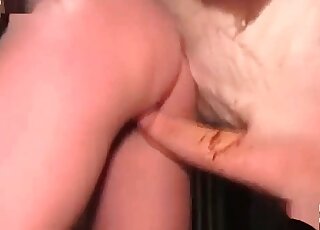 Pony rams filthy hole of a slutty mature chick and drills it hard