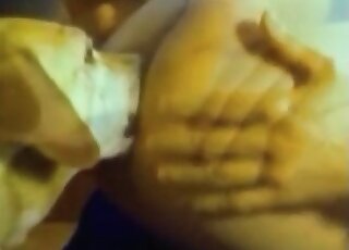 Filthy dude gives his asshole to his pet dog to lick properly