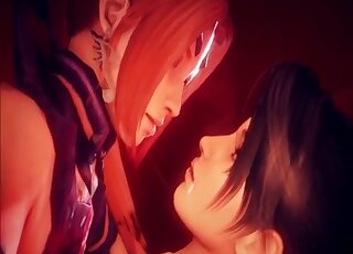 3D porn movie showing royal bitches that are not above zoophilia